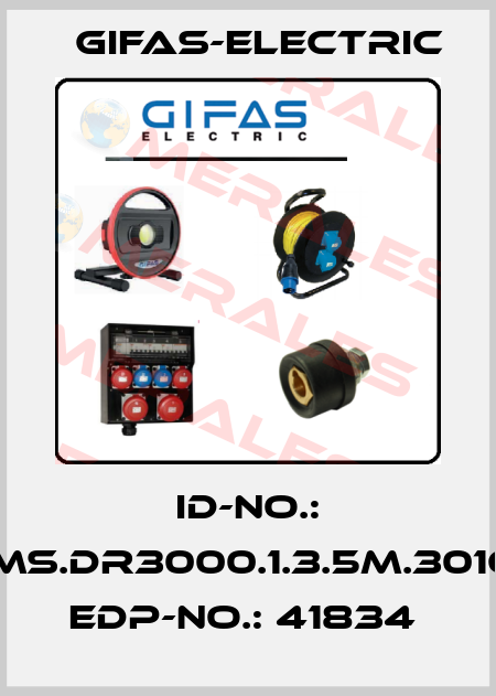 ID-NO.: 79.MS.DR3000.1.3.5M.301656  EDP-NO.: 41834  Gifas-Electric