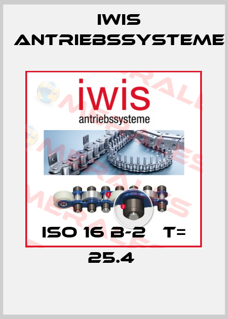 ISO 16 B-2   T= 25.4  iwis antriebssysteme
