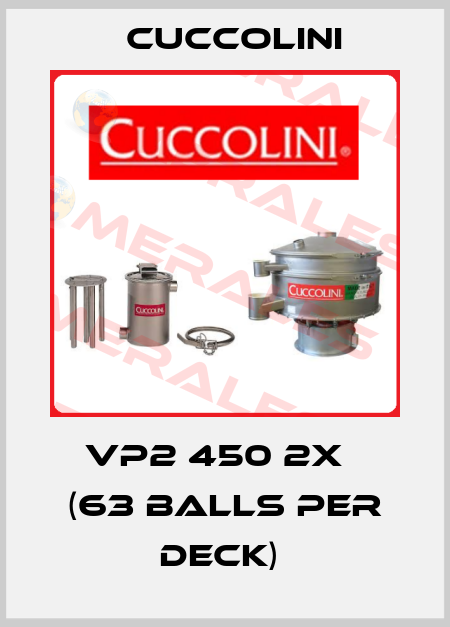 VP2 450 2X   (63 balls per deck)  Cuccolini