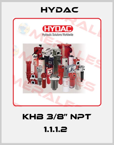 KHB 3/8” NPT 1.1.1.2  Hydac