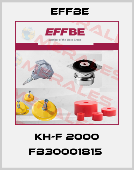 KH-F 2000 FB30001815  Effbe