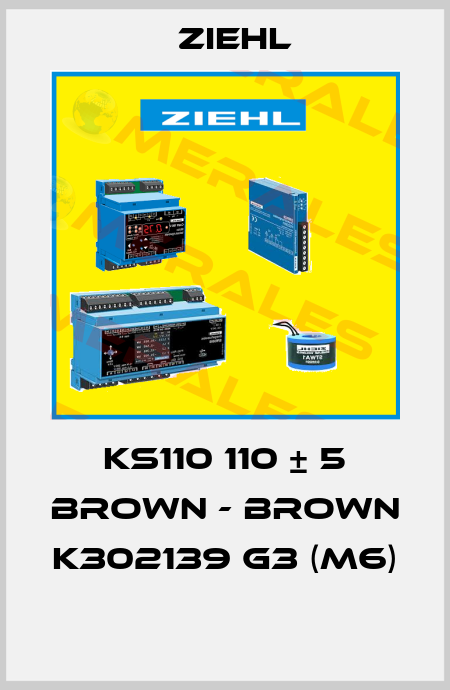KS110 110 ± 5 BROWN - BROWN K302139 G3 (M6)  Ziehl