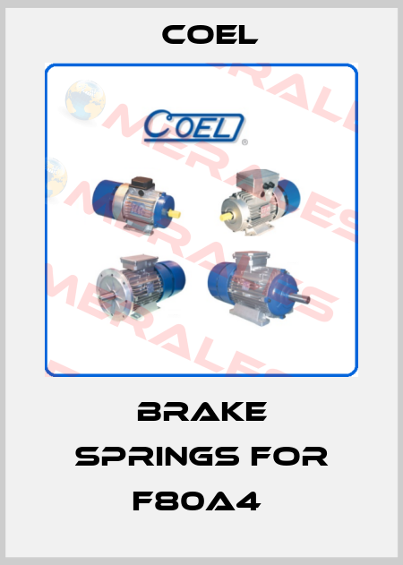 Brake springs for F80A4  Coel