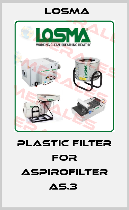 Plastic filter for Aspirofilter AS.3  Losma