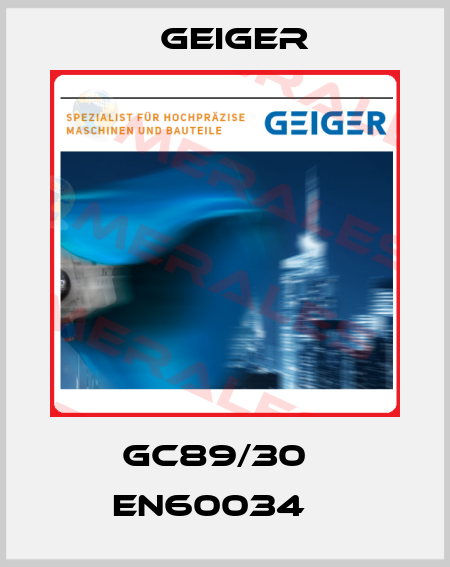 GC89/30   EN60034    Geiger