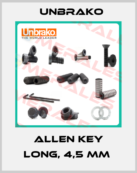 Allen Key long, 4,5 mm  Unbrako