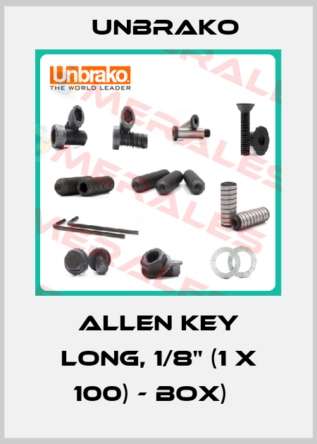 Allen Key long, 1/8" (1 x 100) - Box)   Unbrako