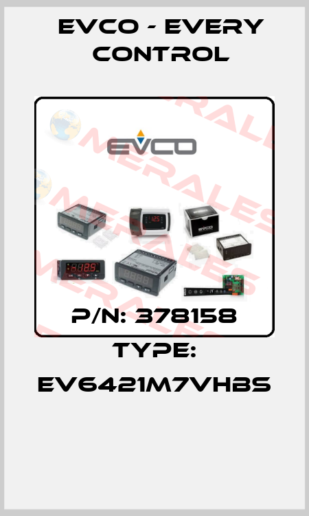 P/N: 378158 Type: EV6421M7VHBS  EVCO - Every Control