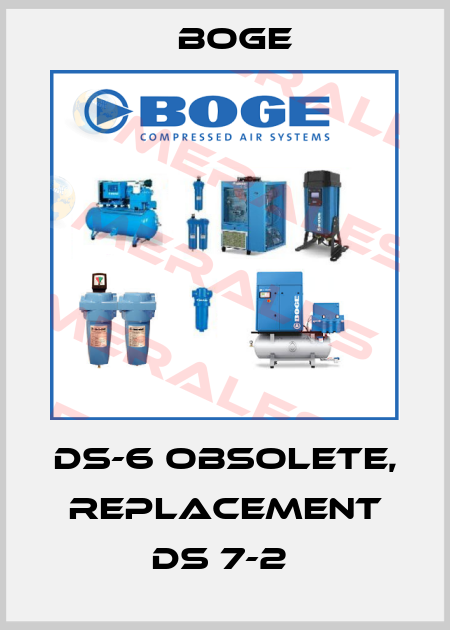 DS-6 obsolete, replacement DS 7-2  Boge