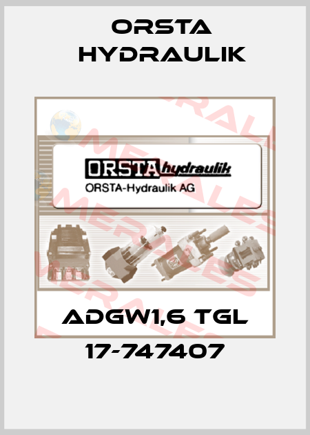 ADGW1,6 TGL 17-747407 Orsta Hydraulik
