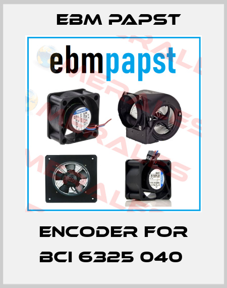 Encoder For BCI 6325 040  EBM Papst