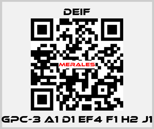 GPC-3 A1 D1 EF4 F1 H2 J1 Deif