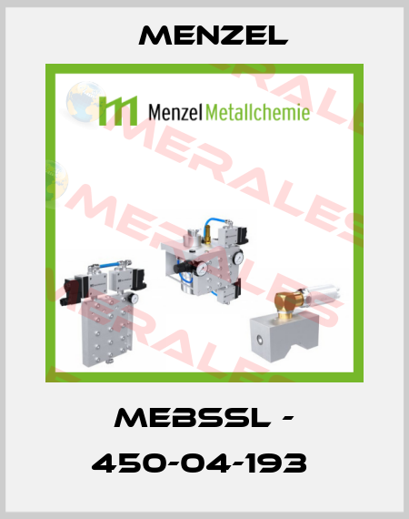 MEBSSL - 450-04-193  Menzel