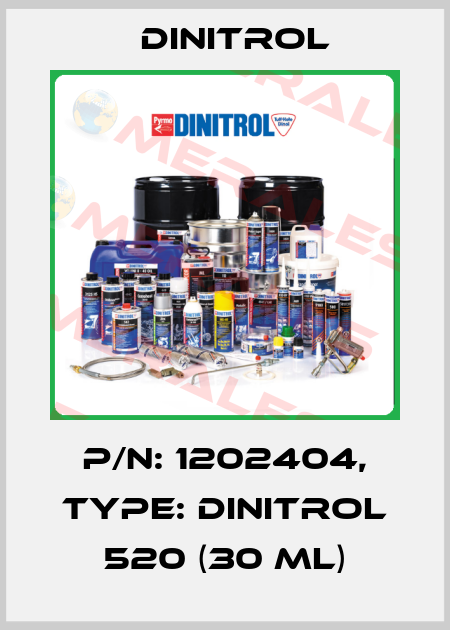 P/N: 1202404, Type: Dinitrol 520 (30 ml) Dinitrol