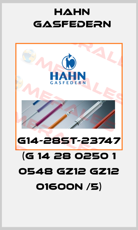 G14-28ST-23747 (G 14 28 0250 1 0548 GZ12 GZ12 01600N /5) Hahn Gasfedern