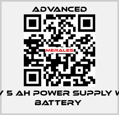 24 V 5 Ah Power Supply with Battery  Advanced
