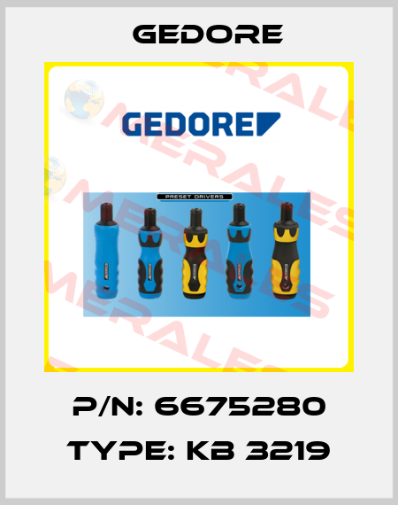 P/N: 6675280 Type: KB 3219 Gedore