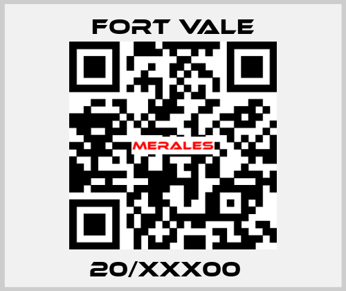 20/XXX00   Fort Vale