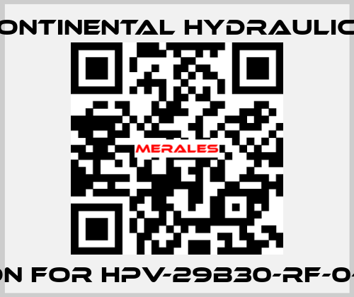 piston for HPV-29B30-RF-0-2R-B  Continental Hydraulics