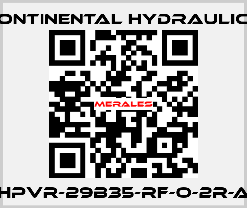 HPVR-29B35-RF-O-2R-A Continental Hydraulics