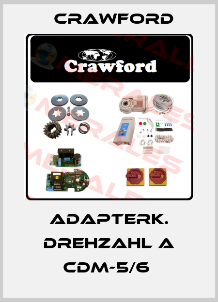 Adapterk. Drehzahl A CDM-5/6  Crawford