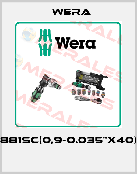 881SC(0,9-0.035"x40)   Wera