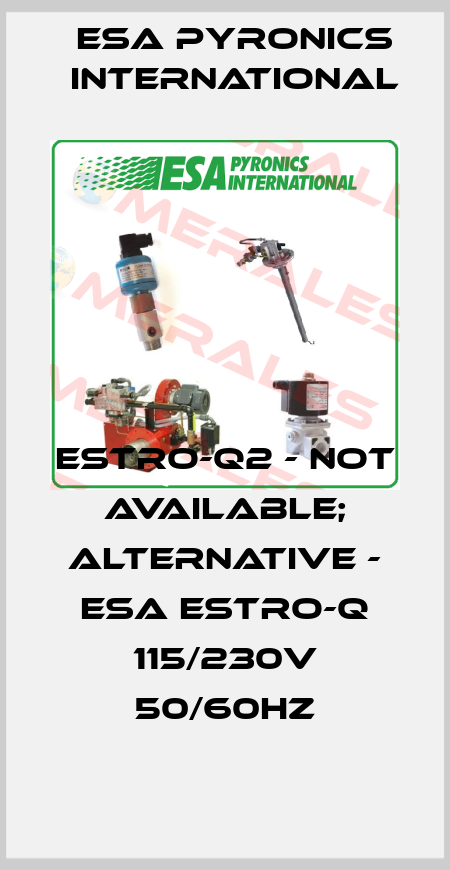 ESTRO-Q2 - not available; alternative - ESA ESTRO-Q 115/230V 50/60Hz ESA Pyronics International