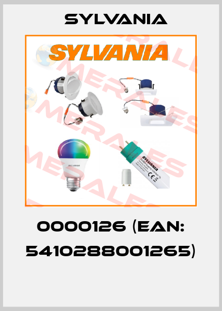 0000126 (EAN: 5410288001265)  Sylvania