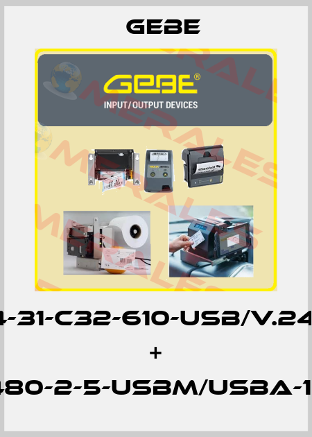 GPT4344-31-C32-610-USB/V.24-DC10/36 + GKA-480-2-5-USBM/USBA-1800-D GeBe