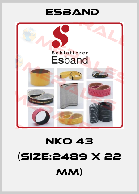 NKO 43 (SIZE:2489 X 22 MM) Esband