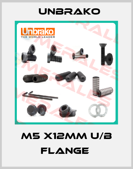 M5 X12MM U/B FLANGE  Unbrako