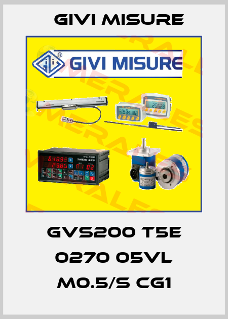 GVS200 T5E 0270 05VL M0.5/S CG1 Givi Misure