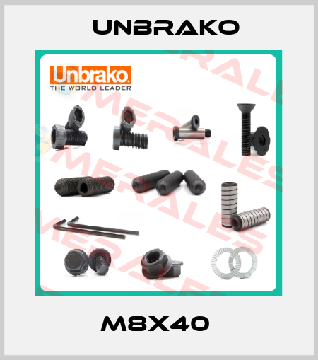 M8X40  Unbrako