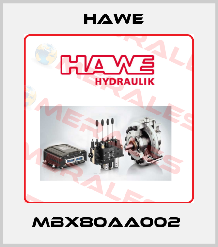 MBX80AA002  Hawe