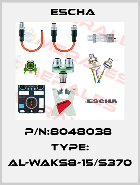 P/N:8048038  Type: AL-WAKS8-15/S370 Escha