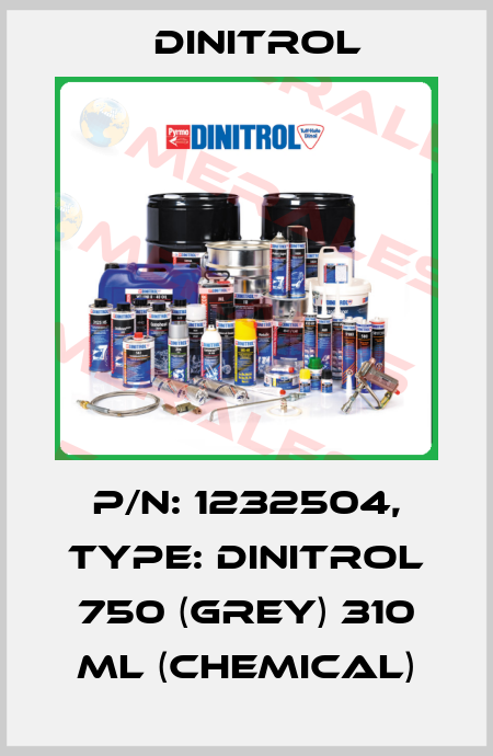 P/N: 1232504, Type: Dinitrol 750 (grey) 310 ml (chemical) Dinitrol