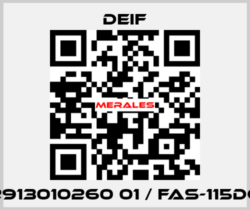 2913010260 01 / FAS-115DG Deif