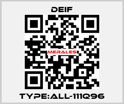 Type:ALL-111Q96 Deif