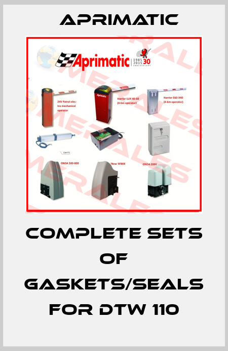 complete sets of gaskets/seals  for DTW 110 Aprimatic