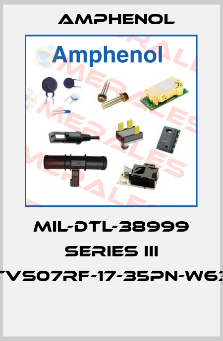 MIL-DTL-38999 SERIES III TVS07RF-17-35PN-W63  Amphenol
