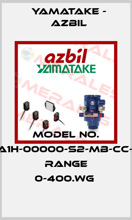 MODEL NO. STD924-A1H-00000-S2-MB-CC-ME-E1D9- RANGE 0-400.WG  Yamatake - Azbil