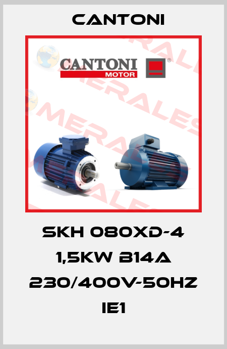 SKH 080XD-4 1,5kW B14A 230/400V-50Hz IE1 Cantoni