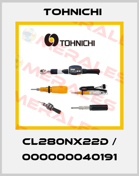 CL280NX22D / 000000040191 Tohnichi