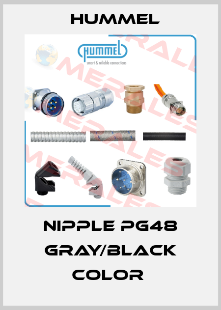 NIPPLE PG48 GRAY/BLACK COLOR  Hummel