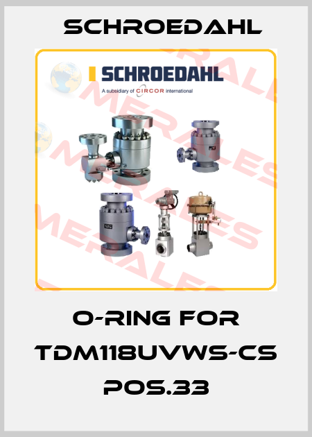 O-Ring for TDM118UVWS-CS pos.33 Schroedahl