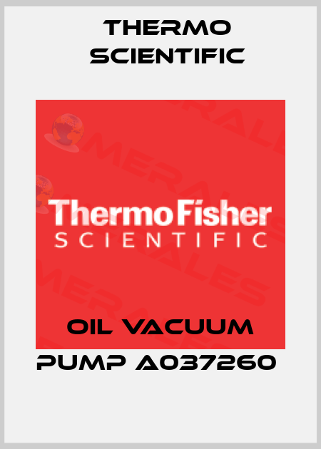 OIL VACUUM PUMP A037260  Thermo Scientific
