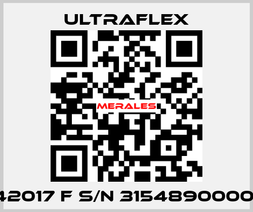 P/N 42017 F S/N 3154890000002  Ultraflex