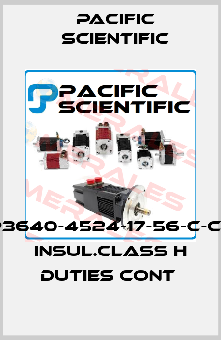 P/N.EP3640-4524-17-56-C-CU;MDL INSUL.CLASS H DUTIES CONT  Pacific Scientific