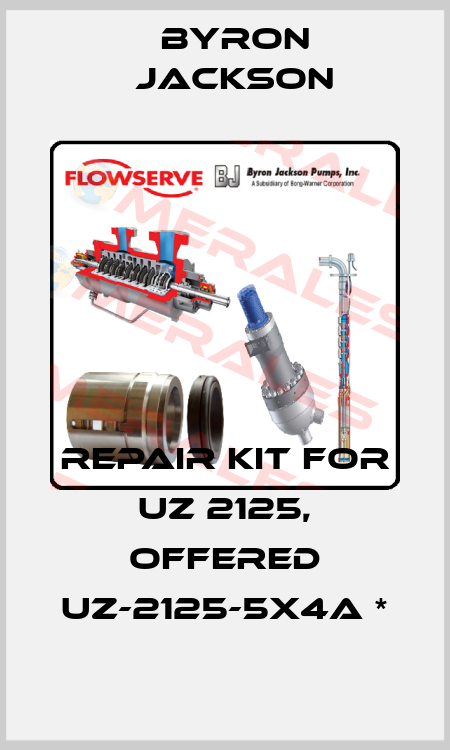 Repair Kit For UZ 2125, offered UZ-2125-5X4A * Byron Jackson