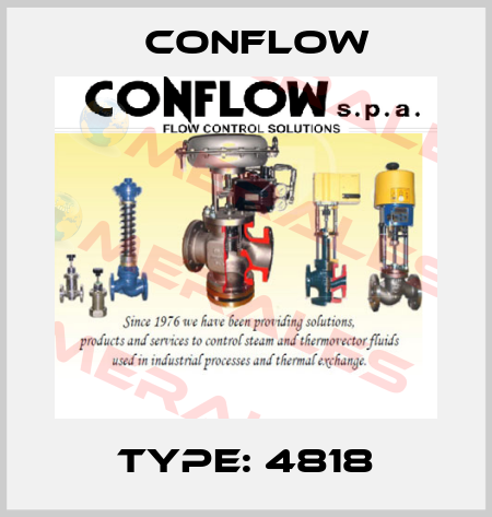 Type: 4818 CONFLOW
